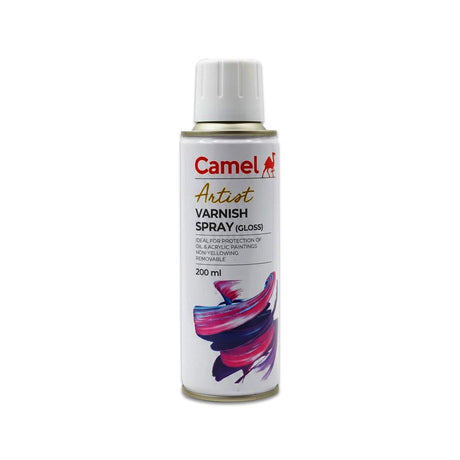 Camel Arfina Picture Varnish Spray for Oil & Acrylic Paintings – 200 ml - Retail Maharaj
