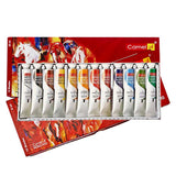 Camel Acrylic Colour Set of 12 and 18 Soft Creamy Artist Acrylic Paint for Canvas Wood Craft and Professional Art - Retail Maharaj
