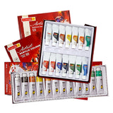 Camel Acrylic Colour Set of 12 and 18 Soft Creamy Artist Acrylic Paint for Canvas Wood Craft and Professional Art - Retail Maharaj