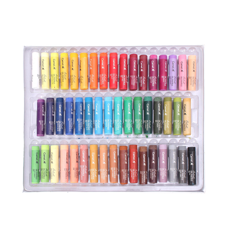 Camel Artist Oil Pastels Set of 50 – Premium Soft Texture Professional Art Pastels for Drawing & Painting - Retail Maharaj