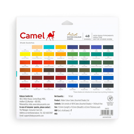 Camel Artist Water Colour Cakes Sets - Retail Maharaj