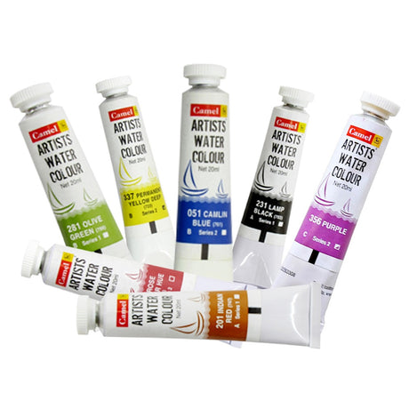 Camel Artists Water Colour 20ml Tubes Open Stock - Retail Maharaj