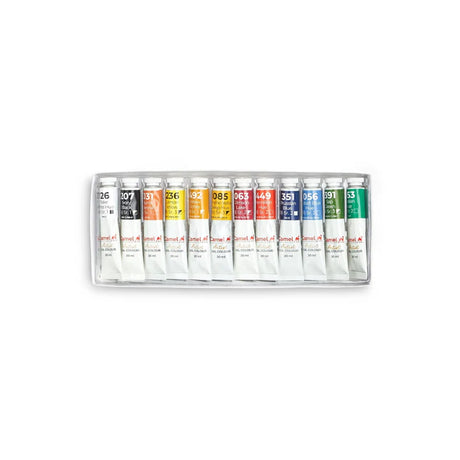 Camel Assorted Oil Paint Set 12 Shades 20ml Tubes for Professional Artists - Retail Maharaj