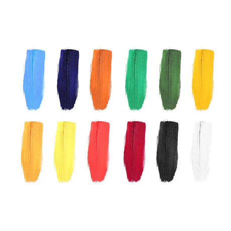 Camel Assorted Oil Paint Set 12 Shades 20ml Tubes for Professional Artists - Retail Maharaj