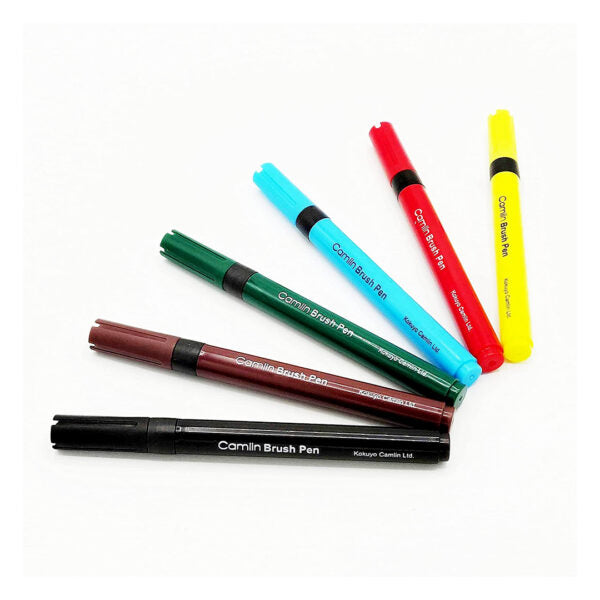 Camlin Brush Pen Set of 6 Shades - Retail Maharaj