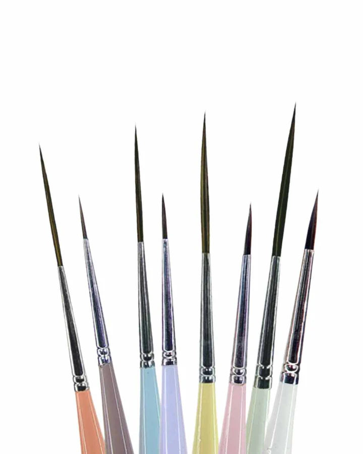 Retail Maharaj Kolinsky Synthetic Liner Brush Combo Set 8 - Retail Maharaj