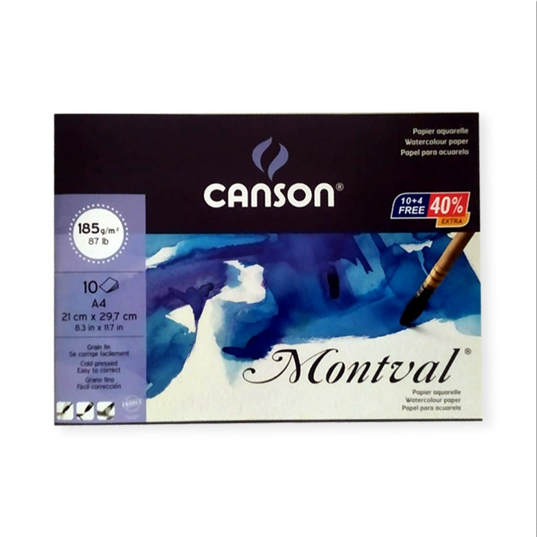 Canson Montval Watercolour Paper Cut Pack 185 GSM Open Stock - Retail Maharaj