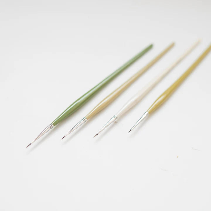 Retail Maharaj Dinky Liner Brush Set of 4 Kolinsky Synthetic - Retail Maharaj