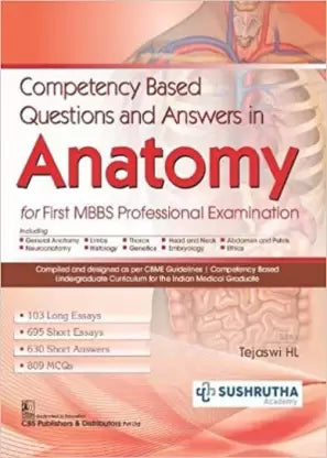 Competency Based Questions and Answers in Anatomy for First MBBS Professional Examination - Retail Maharaj
