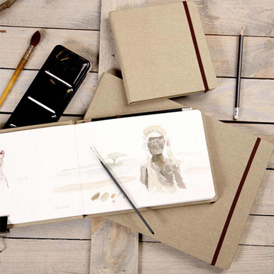 Clairefontaine Goldline Mixed Media Travel Art Journal 180gsm - Retail Maharaj