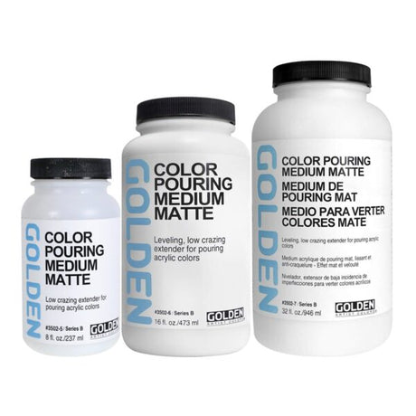 Golden Color Pouring Acrylic Medium Gloss and Matte Open Stock - Retail Maharaj
