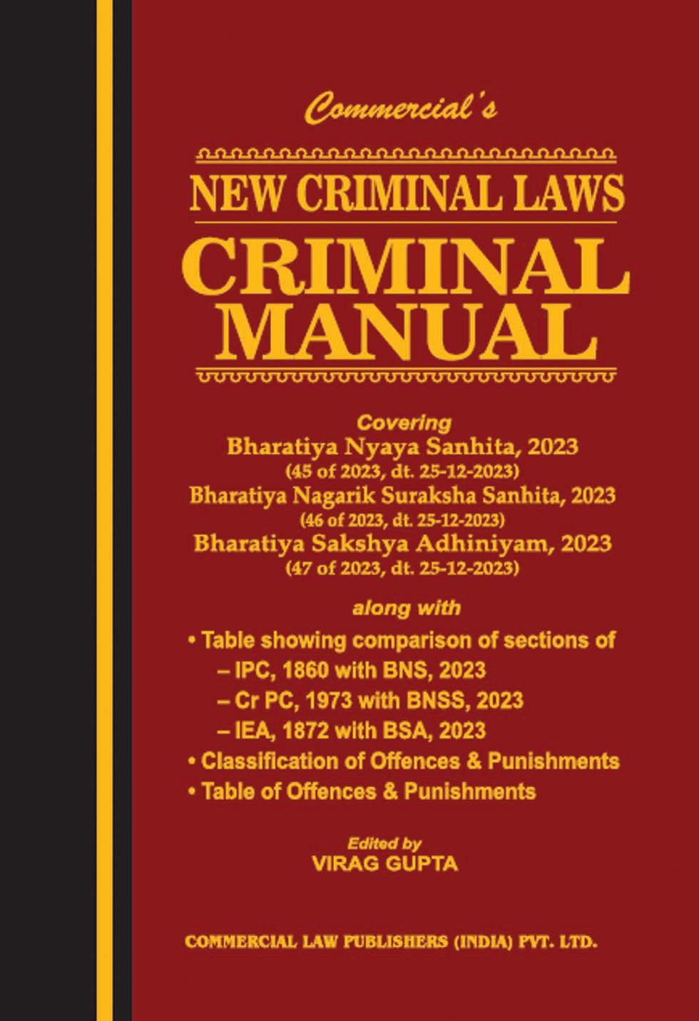 New Criminal Laws—Criminal Manual (Regular Edition) - Retail Maharaj
