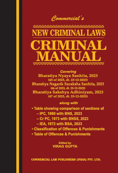 New Criminal Laws—Criminal Manual (Regular Edition) - Retail Maharaj