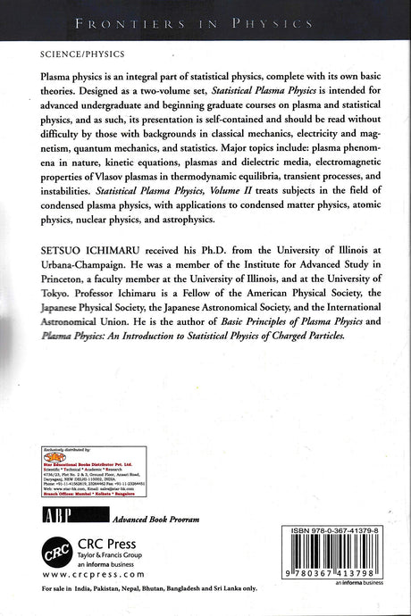 Statistical Plasma Physics, Volume I: Basic Principles (Special Indian Edition - Reprint Year: 2020) - Retail Maharaj