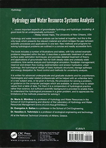 Hydrology and Water Resource Systems Analysis [Hardcover] Mimikou, Maria A.; Baltas, Evangelos A. and Tsihrintzis, Vassilios A. - Retail Maharaj