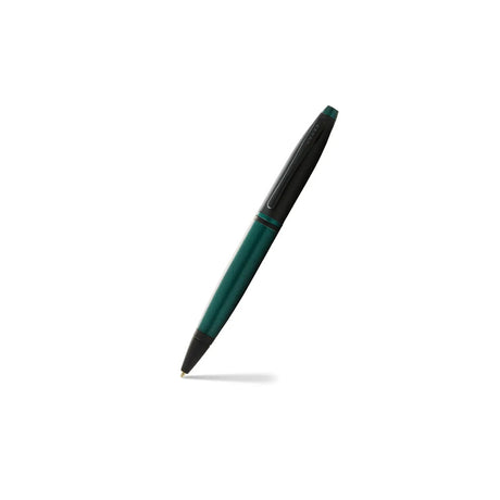 Cross Calais Green Lacquer Ballpoint Pen with Art Deco Inspired Design - Retail Maharaj