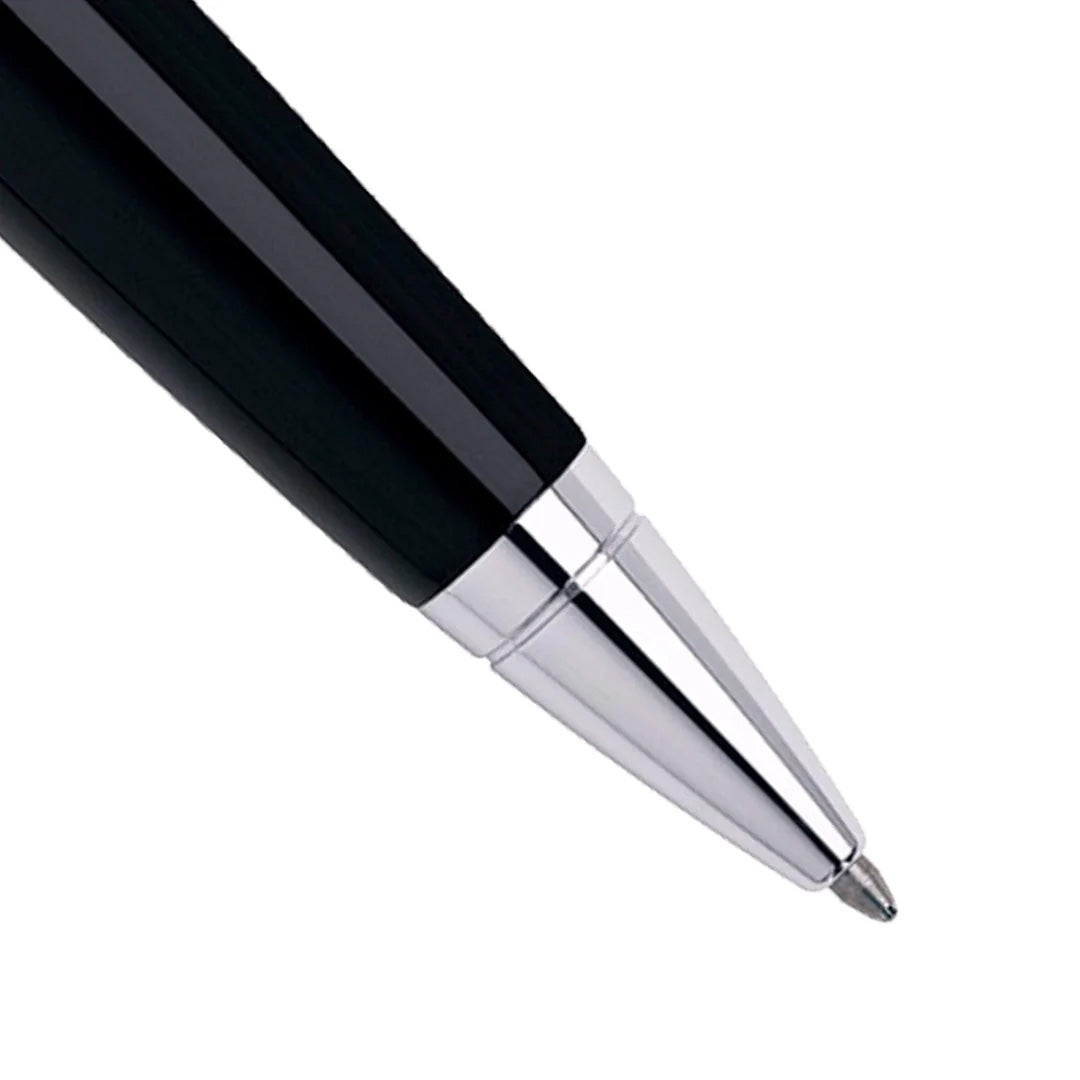 Cross Calais Chrome Black Ballpoint Pen with Polished Trim