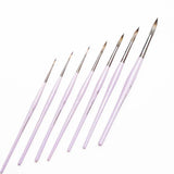 Retail Maharaj Round Brush Set of 7 Mangosta - Retail Maharaj