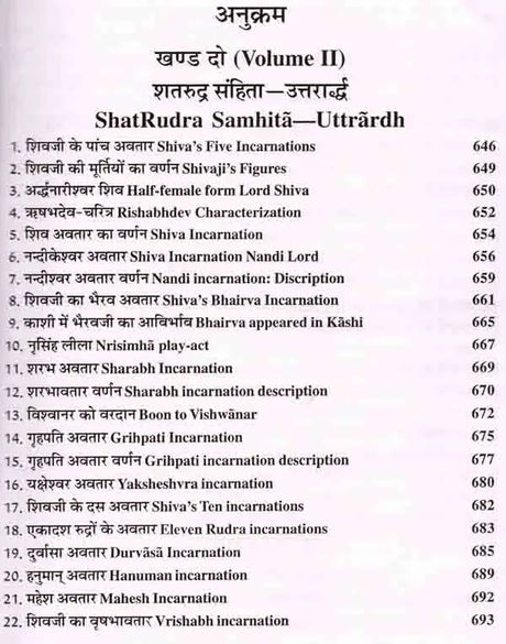 श्री शिव महापुराण: Sri Shiva Mahapuran- Stotras of Shiva, Shiva Mahapuran Mahatmya, Sapta Samhita and Eleven Volumes Complete (Hindi-English Bilingual in Set of 2 Volumes) - Retail Maharaj