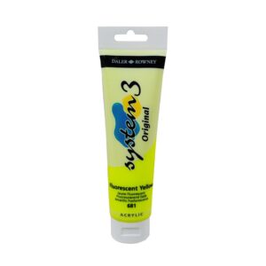 Daler Rowney System 3 Fluorescent Acrylic Colours Open Stock 150 ml - Retail Maharaj