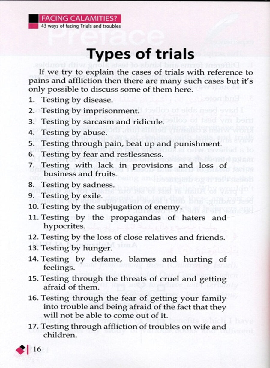 Facing Calamities – 43 ways of Facing Trials and Troubles - Retail Maharaj
