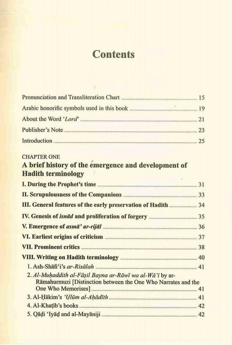 Hadith Terminology and Classification: A Handbook - Retail Maharaj