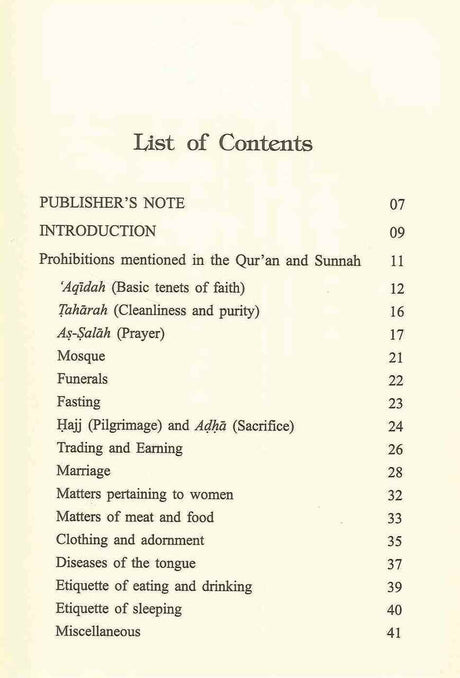 Manhiyyât: Prohibitions in Islam - Retail Maharaj