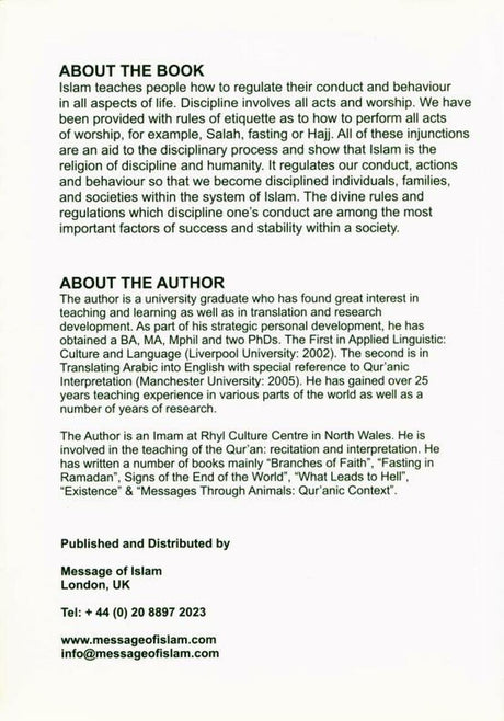 The True Islamic Etiquette: As Defined in the Qur’an & the Sunnah - Retail Maharaj