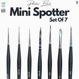 Retail Maharaj Mini Spotter Brush Set of 7 Phantom Black Edition - Retail Maharaj