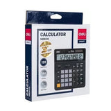 Deli Smart 12 Digit Dual Power Business Calculator with Tax and Check Function - Retail Maharaj