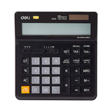 Deli Smart 12 Digit Dual Power Business Calculator with Tax and Check Function - Retail Maharaj