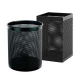 Deli Metal Mesh Pen Holder Desk Organizer Black - Retail Maharaj