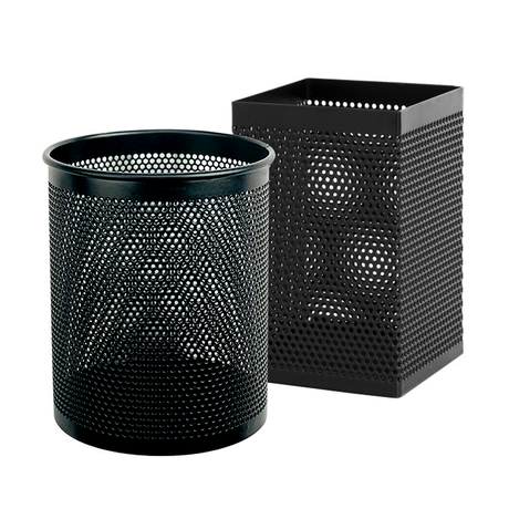 Deli Metal Mesh Pen Holder Desk Organizer Black - Retail Maharaj