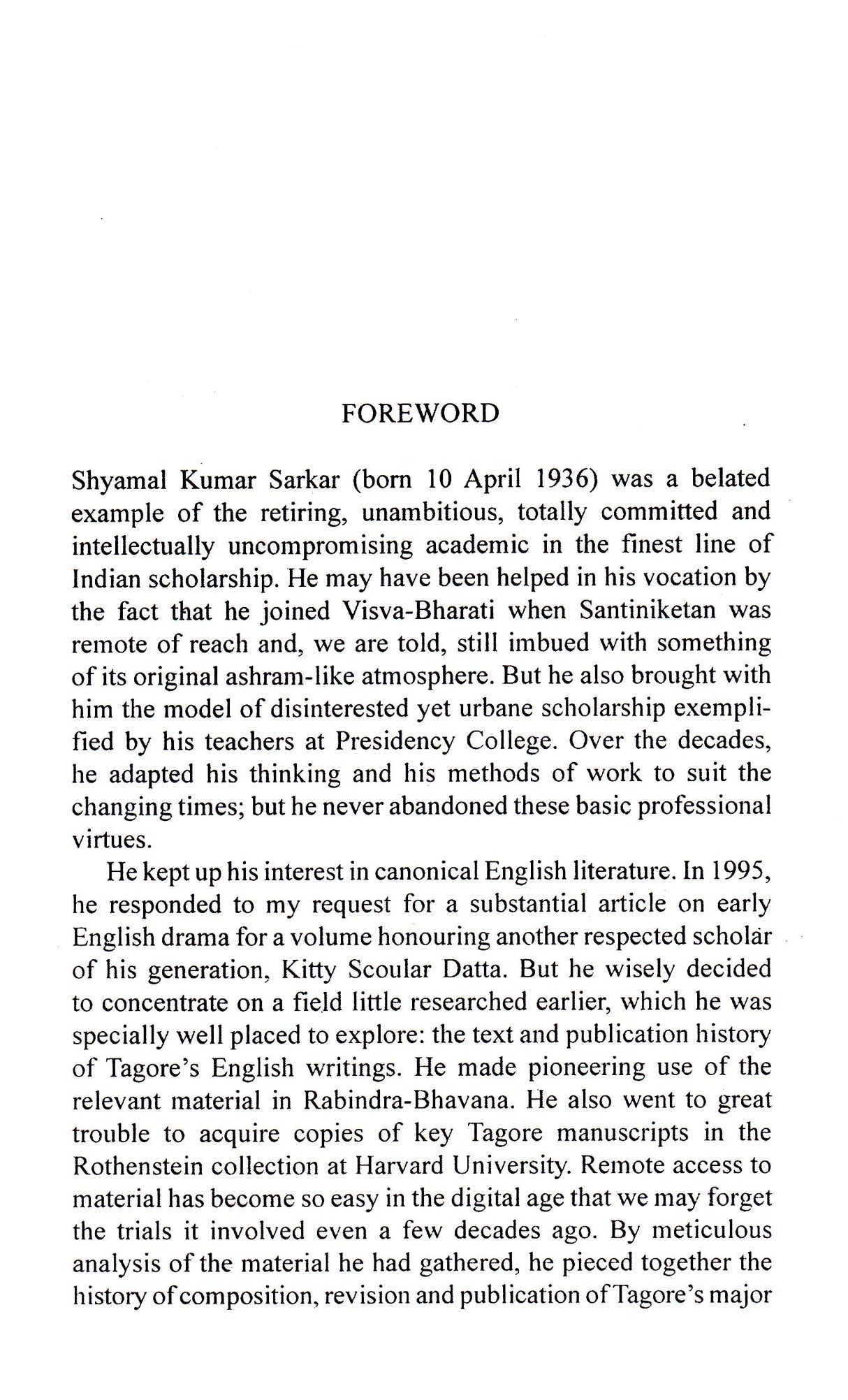 Collected Papers On Rabindranath Tagore - Retail Maharaj