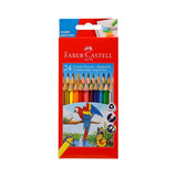 Faber Castell Colour Pencils Set 12 and 24 Shades for Drawing and Coloring - Retail Maharaj