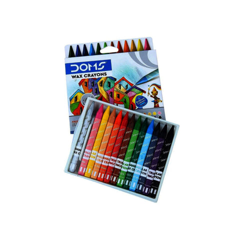 DOMS Extra Long Wax Crayons – 12 Shades - Retail Maharaj