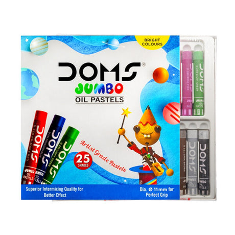 DOMS Jumbo Oil Pastel Set – 25 Assorted Shades - Retail Maharaj