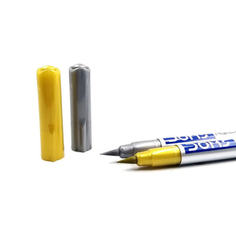DOMS Metallic Brush Pen Set – Gold & Silver - Retail Maharaj