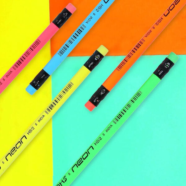 DOMS Neon Rubber Tipped Graphite Pencil Set – 30 Pieces - Retail Maharaj