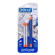 DOMS Groove Retractable Eraser Set Dust Free Pencil Erasing Tool - Retail Maharaj