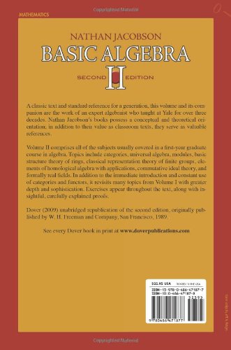 Basic Algebra II (Dover Books on Mathematics) - Retail Maharaj
