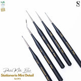 Stationerie Angled Ultramini Detailer Brush Set of 5 - Retail Maharaj