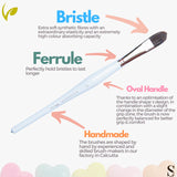 Retail Maharaj Filbert Brush Set of 5 Kolinsky Synthetic Candy Handle - Retail Maharaj