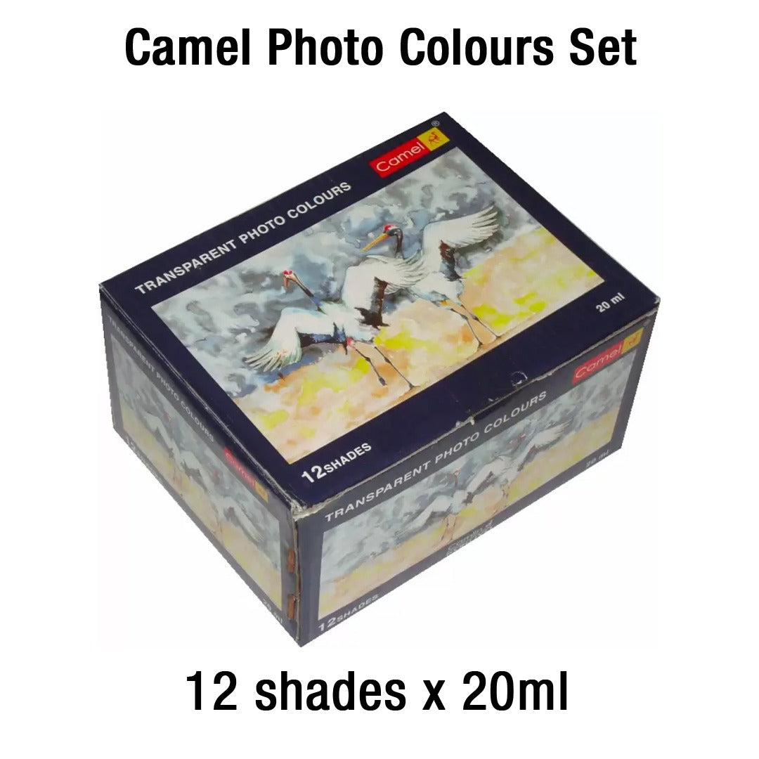 Camel Photo Colours Set of 12 Shades x 20ml - Retail Maharaj
