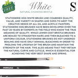 Stationerie Hake Brush 3 Inch Chunking Hog White - Retail Maharaj