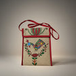 Handmade Madhubani Mobile Pouch – Jute Mithila Art Phone Bag | Eco-friendly Folk Art Accessory - Retail Maharaj