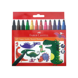 Faber Castell Sketch Marker Set of 12 Bright Colours with Jumbo Nib - Retail Maharaj