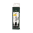 Faber Castell Pitt Artist Pens Black Drawing Pen Set with Mixed Tips - Retail Maharaj