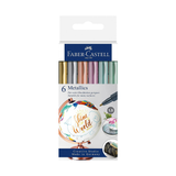 Faber Castell Metallic Marker Pens Multi Surface Art Set - Retail Maharaj