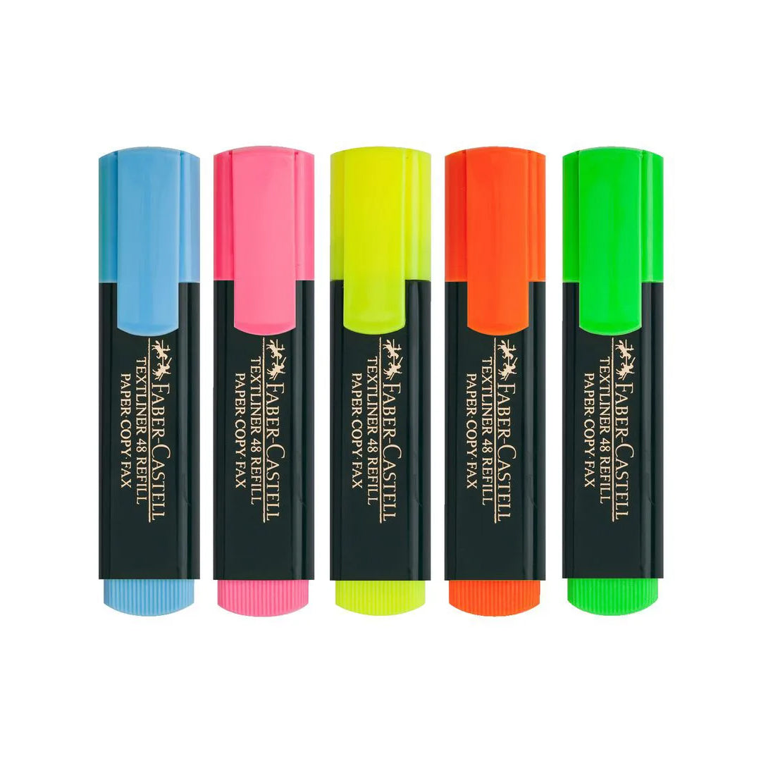 Faber Castell Textliner Classic Highlighter Marker Set for Study and Office Use - Retail Maharaj